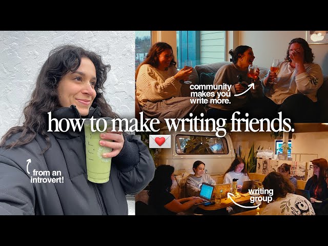 i started a writing group in my city 🥹 how to find community as a writer 💌