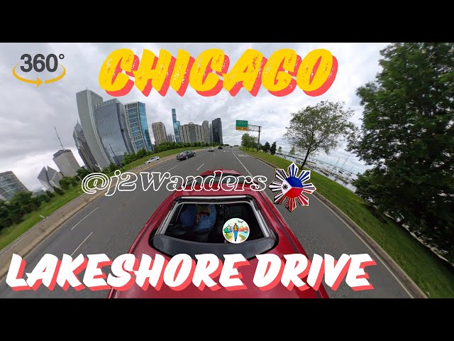 Breathtaking 360° (8K) Tour of Chicago's Stunning Lakeshore Drive - U.S.A.