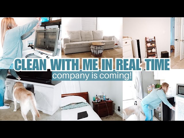 REAL TIME CLEAN WITH ME : Cleaning For Company