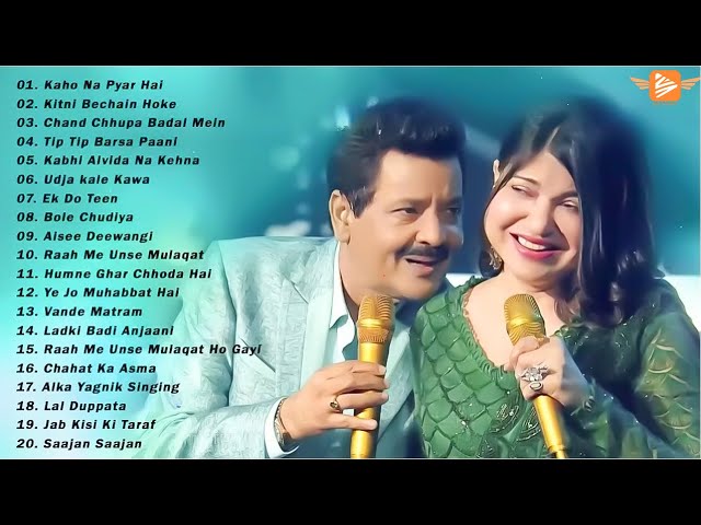 Udit Narayan - Alka Yagnik Bollywood 90's Duets Love songs 🌹 Evergreen Songs