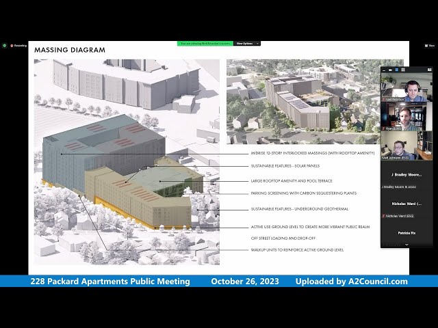 228 Packard Apartments Public Engagement Meeting of October 26, 2023