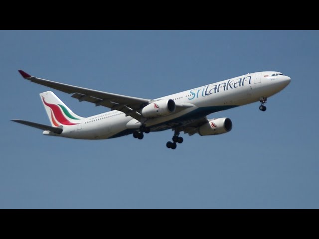 Approach of Srilankan Airlines Airbus A330-343 4R-ALO in Katunayake