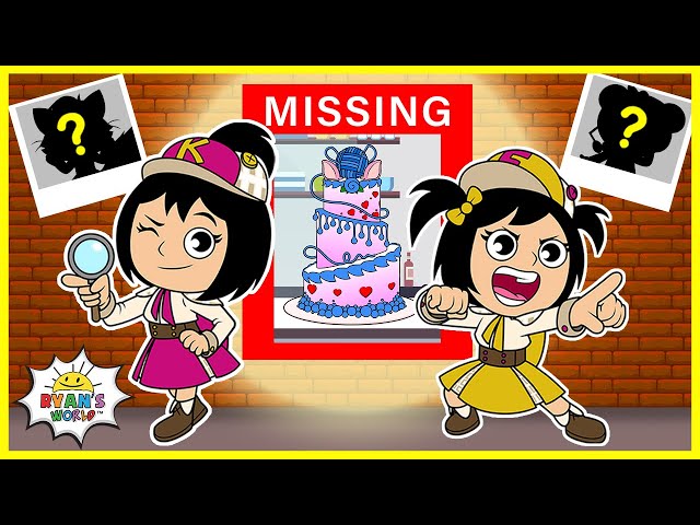 Who Stole The Cake??? Emma and Kate Detective Animation Video for kids!