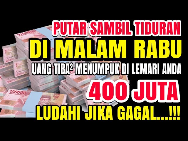 PUTAR SAMBIL TIDURAN ✅ UANG DATANG SENDIRI KERUMAH ANDA MELALUI MALAIKAT mikail ~ Doa pembuka rezeki