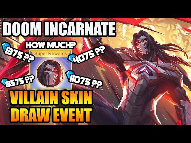 HOW MUCH IS MOSKOV'S VILLAIN SKIN - DOOM INCARNATE? - SUPER VILLAIN EVENT- MLBB WHAT’S NEW? VOL. 126