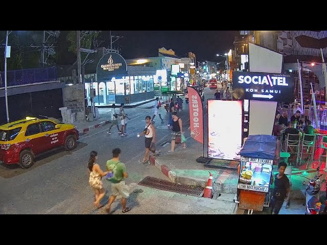 🔴 Hooters Cam | Chaweng | Koh Samui | Thailand | Live Street Webcam | Now in 2160p 4K!...