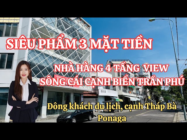 Giảm giá bán nhanh căn nhà 4 tầng trực diện công viên, view sông Cái và biển Trần Phú Nha Trang