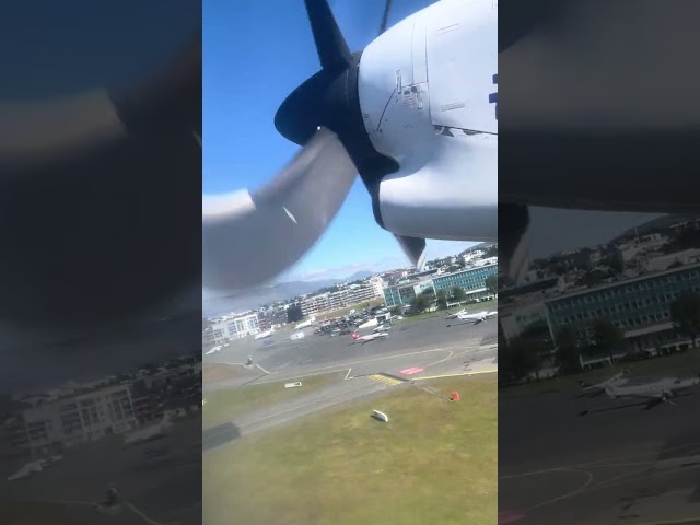 Icelandair DHC-8-200 Turboprop Takeoff from Reykjavik Domestic Airport (RKV)