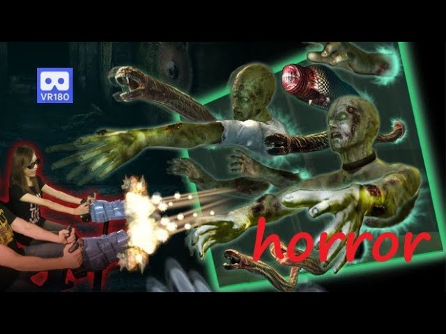 3D 180VR 4K Arcade Rail Shooter Game Namco Horror Time Dark Escape