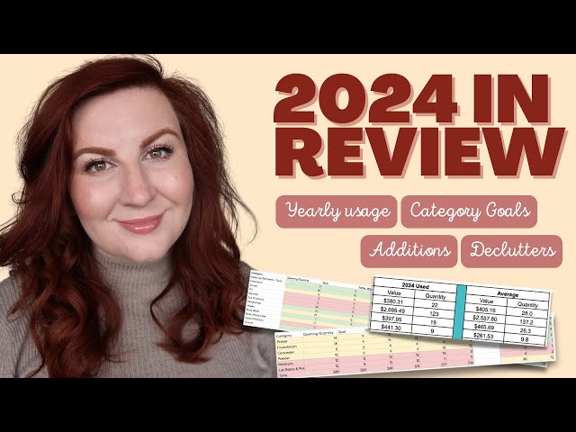 2024 Goal Reflections | Beauty Rehab | Beauty Useage Goals & Annual Usage Totals