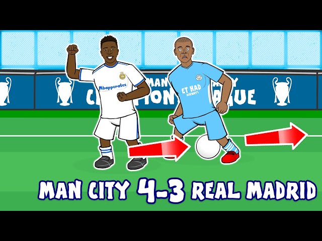 4-3! Man City vs Real Madrid (Champions League 22 Goals Highlights De Bruyne Vinicius Foden Benzema)