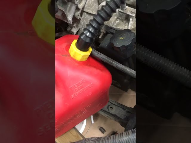 How to: Remove gas from tank without drain plug or siphoning