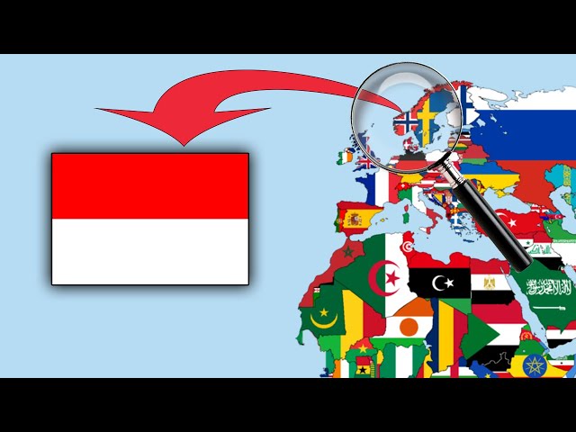 The Indonesian flag is hidden in more than 70 country flags.