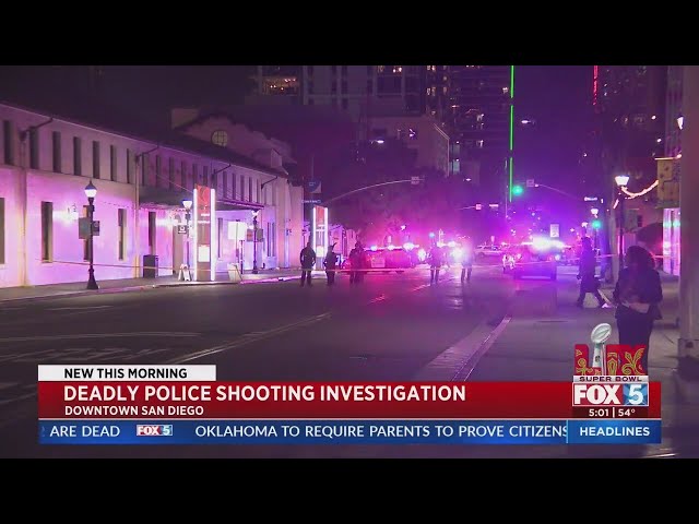 Authorities investigate deadly police shooting downtown