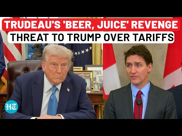 Trudeau's 'Beer, Juice' Threat To Trump As US Launches Tariffs On Canada; Mexico Retaliates | China