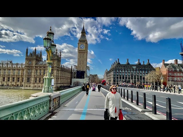 London City Walking Tour 2022 | London Weekend Winter Walk | London HDR 4K