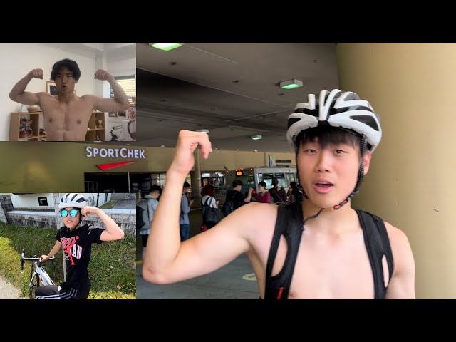 We biked 10k and workout in a hot summer (Trying to buy some weights)