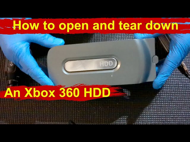 How to open your Xbox 360 fat Hard drive. Xbox 360 phat HDD disassemble and tear down guide