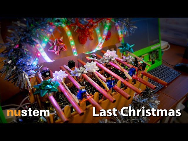 @NUSTEMxmas robot glockenspiel   Last Christmas