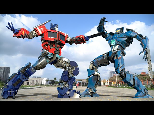 Transformers x Pacific Rim - Optimus Prime vs Gipsy Danger | Paramount Pictures [HD]