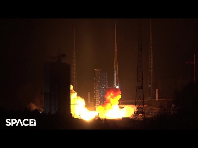 Blastoff! China launch test satellite atop Long March 3B rocket