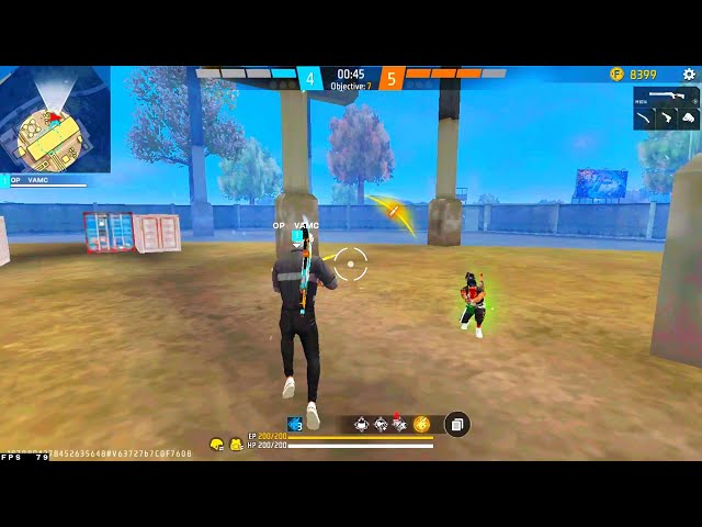 Free Fire gameplay 🔥  \\ 1 VS 3 clutch  \\  @opvamsi9107 Telugu ❤️​