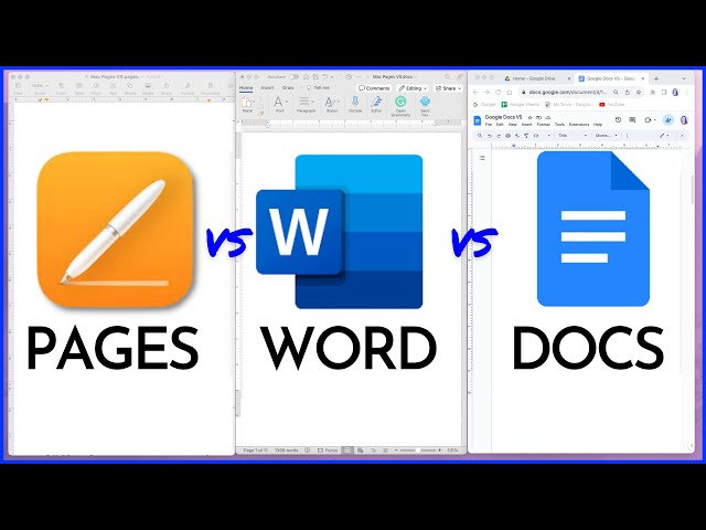 MS Word vs Pages vs Google Docs Showdown