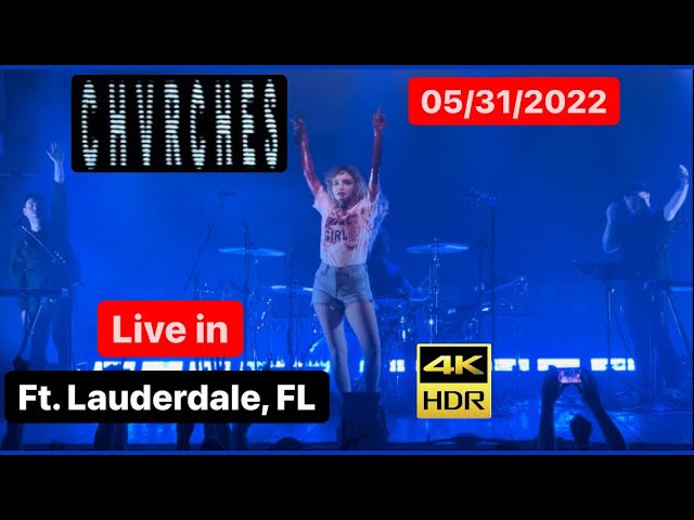 CHVRCHES Live In Fort Lauderdale, FL 5/31/22 - Concert 4K HDR Video