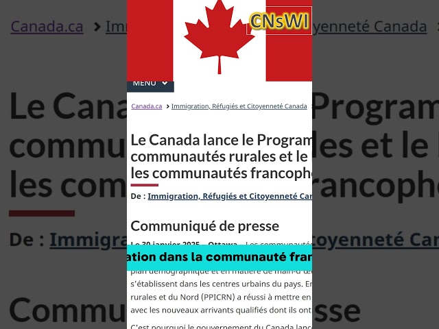 Nouveaux programmes d'immigration Canada #canada #immigrationcanada  #nouveau