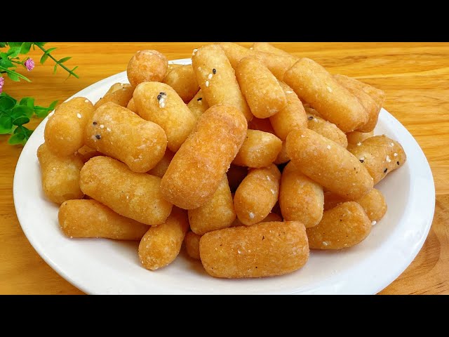 No-Fail Recipe: Make Sweet and Crispy Jiangmi Tiao ! Easy Crispy : A Sweet Snack That Stays Crunchy!