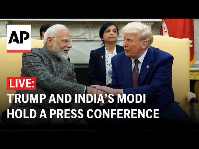 LIVE: Trump and India's Modi hold a press conference