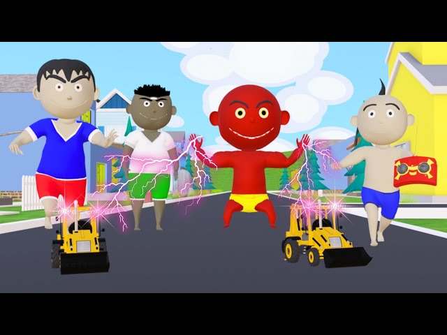 Jcb Wala Cartoon | Bittu Sittu Toons | Chintu Chinki Ki Comedy | Pagal Beta | Toy Cartoon | Cs Bisth