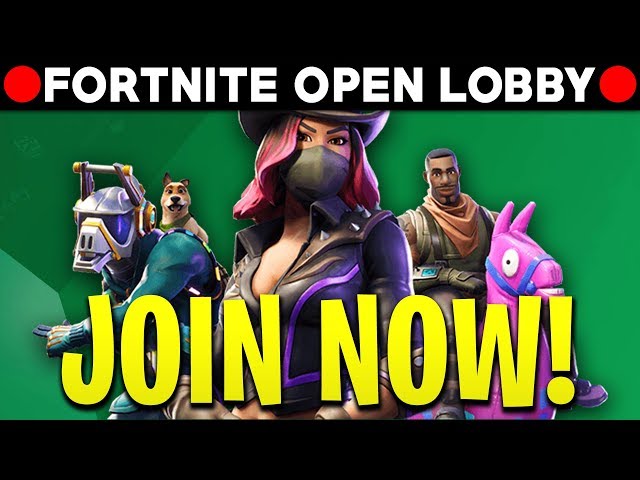 Fortnite OPEN LOBBY! JOIN NOW! (Nintendo Switch, PS4, Xbox, PC) [🔴LIVE ]