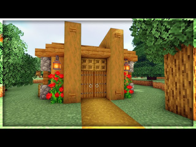 Minecraft Tutorial | How to Build a Simple Wooden House | Starter House