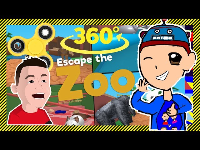 Escape The Zoo Obby in 360! - ROBLOX Gameplay - 360 degrees - Packstabber Obby