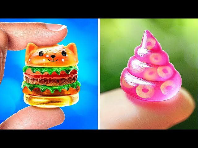 DIY Mini Burger 🍔🤏🏻 *We Bought Cutest TIKTOK Viral Fidgets*