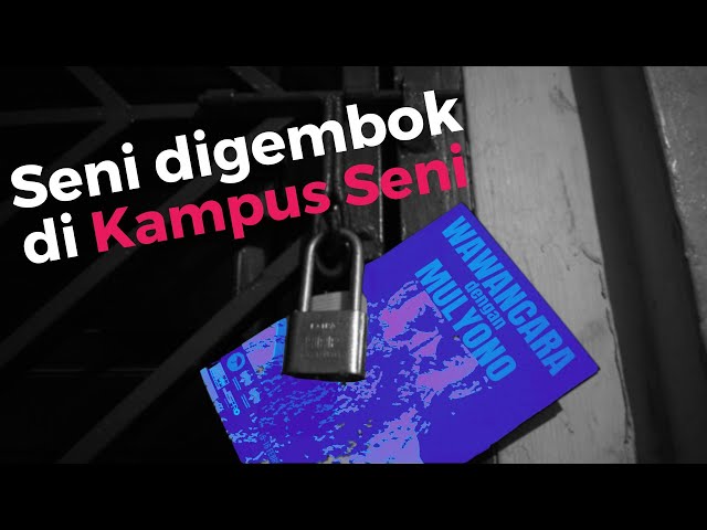 Pentas Seni digembok di Kampus ISBI Bandung