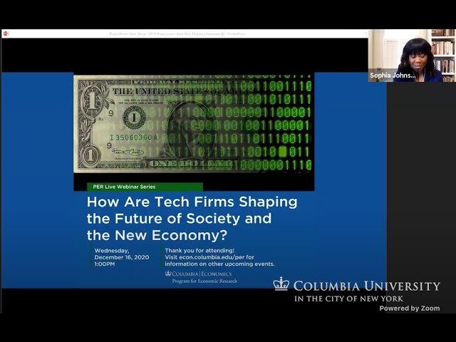 PER Live Series: How Are Tech Firms Shaping the Future of Society and the New Economy? (Live)