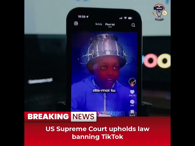 Desitdown News (US Supreme Court upholds law banning TikTok) #desitdown #news