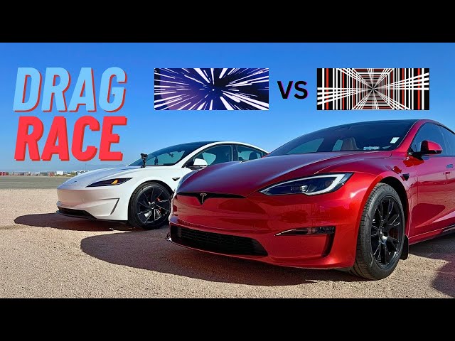 Ludicrous vs Plaid: DRAG RACE: 2024 Model 3 Performance Highland