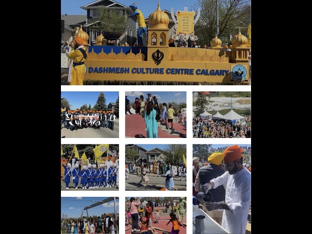 Nagar Kirtan Calgary 2023 - Paalki Sahib from Gurudwara sahib to prairie wind park