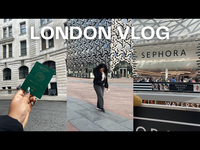 VISITING LONDON FOR THE FIRST TIME | renewing MY PASSPORT, UK'S first SEPHORA store, CREED III, PR