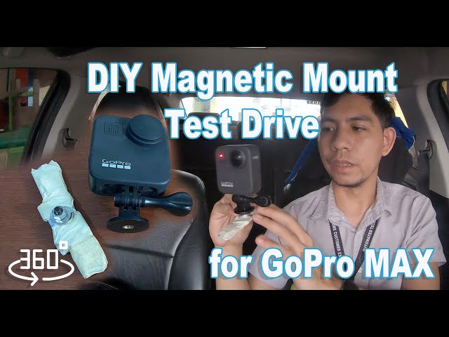 Trying out my custom magnetic mount for Gopro Max on SLEX