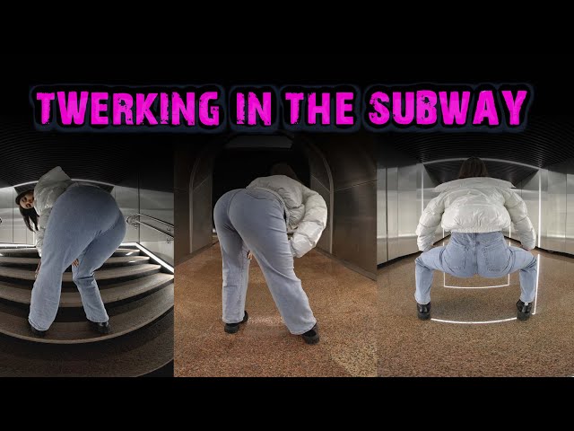 LINA's 1-Minute JEANS Twerk Challenge on the Subway!