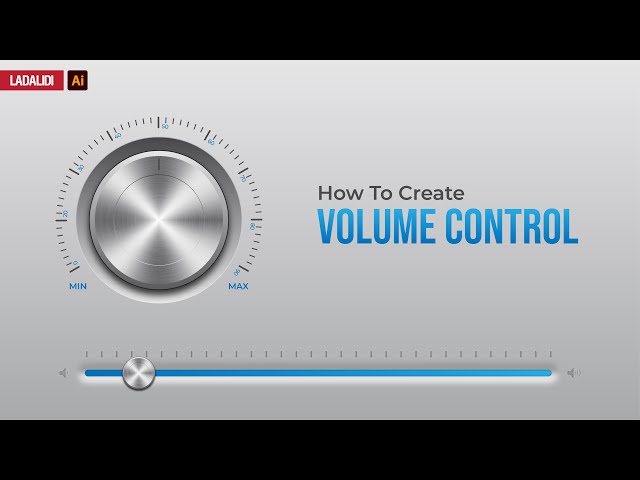 How to Create Volume Controller with Skeuomorphism Style in Adobe Illustrator Tutorial