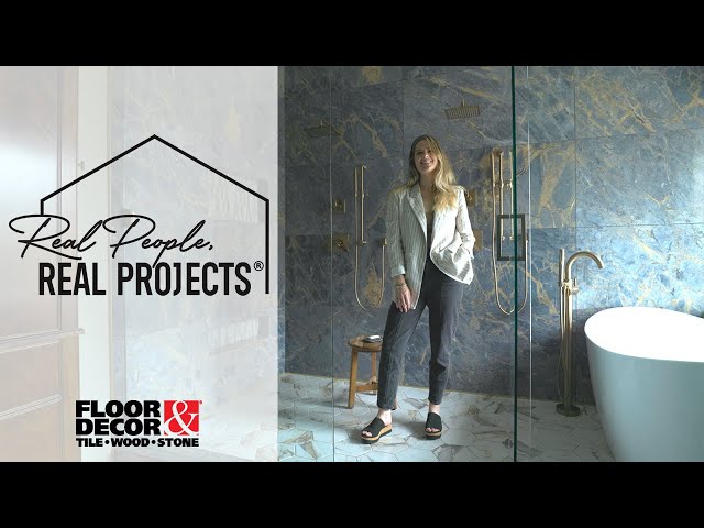 Real People, Real Projects®: Olivia Hail Designs’ Dramatic Blue Bathroom