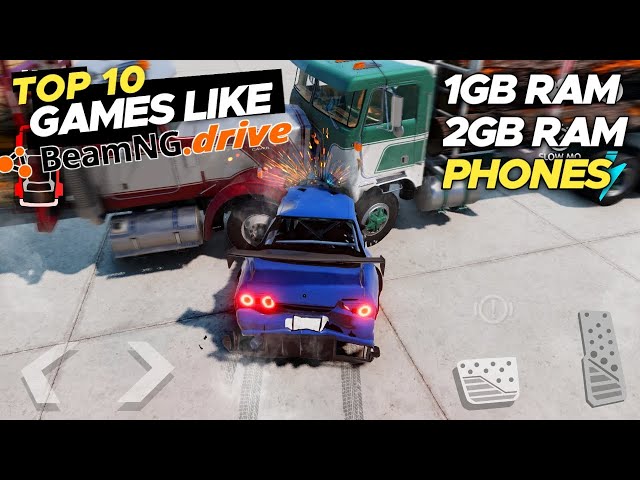 TOP 10 Best Mobile Car Crash Games like BeamNG Drive For Your Low End Phone(1GB & 2GB Ram) 2025