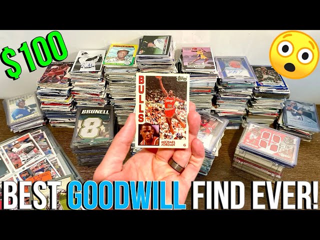 MY BEST GOODWILL SPORTS CARDS COLLECTION FIND ALL YEAR?!