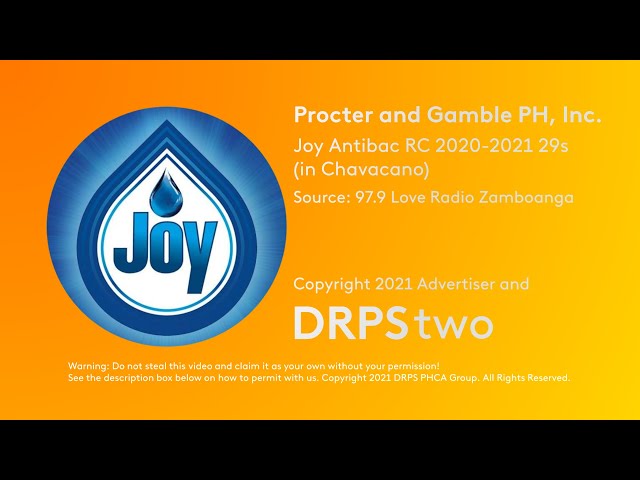 Regional Radio Ads: Joy Antibac Radio Commercial 2020-2021 29s (in Chavacano)