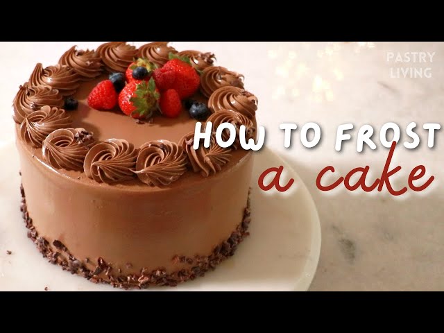 How To Frost A Cake (Beginners tips for any frosting🎂)